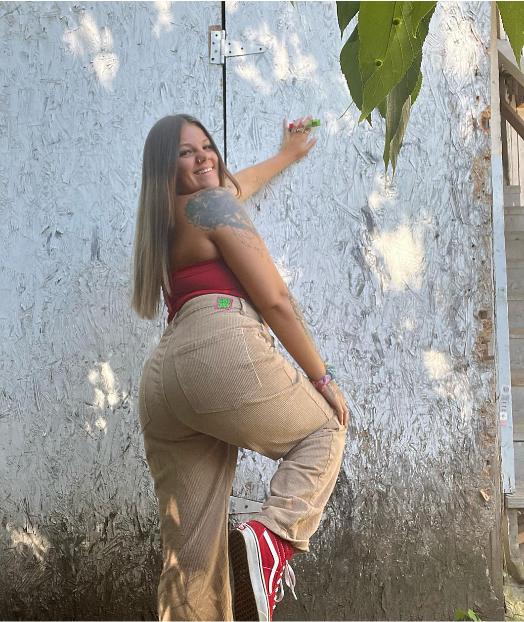 Empyre Tori 90s Khaki Corduroy Skate Pants