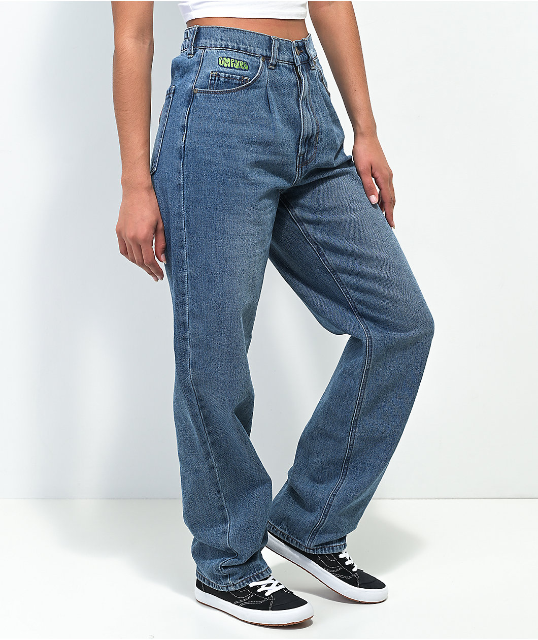 Empyre Tori 90s Medium Wash Denim Skate Jeans