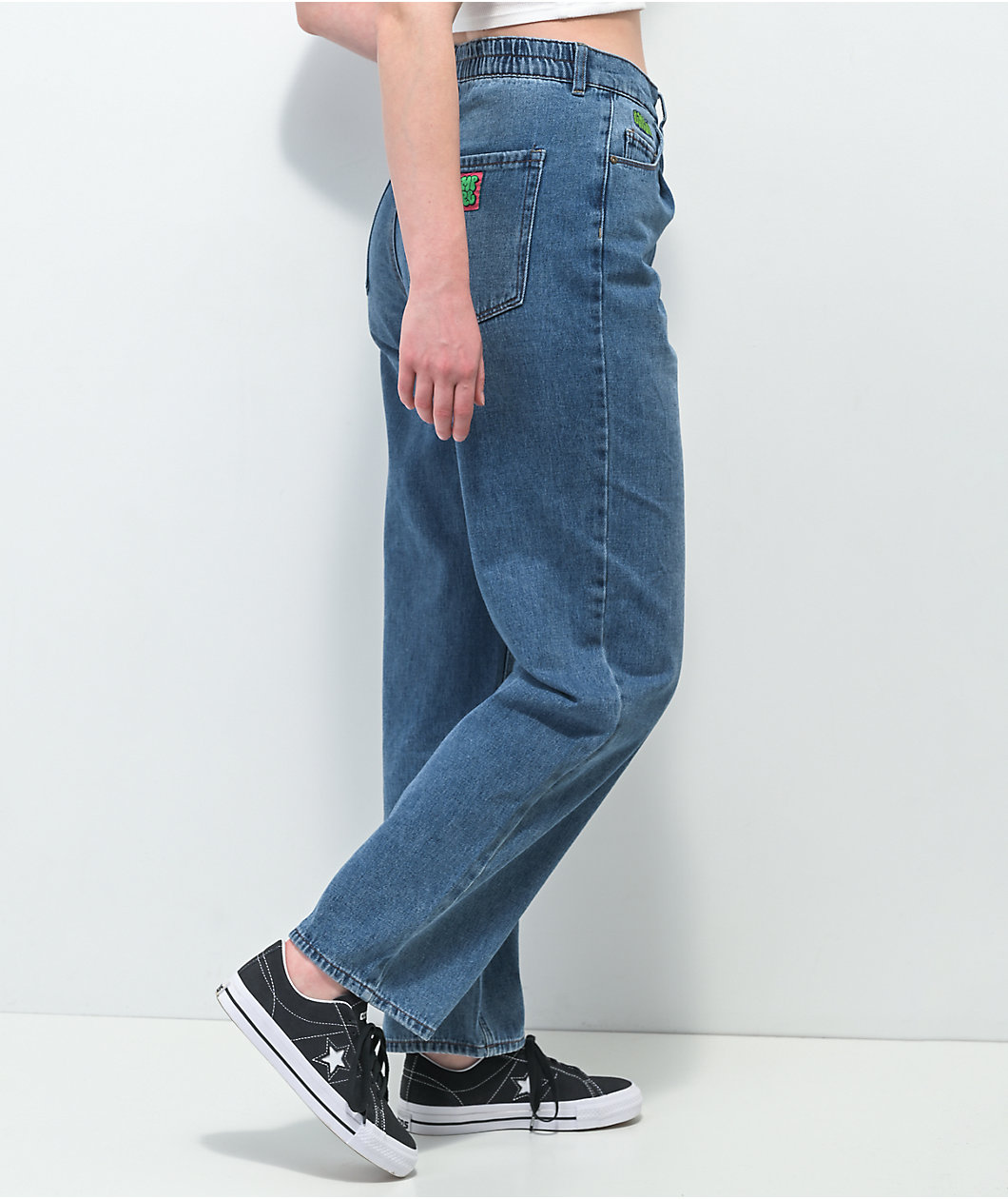 Empyre Tori 90s Medium Wash Denim Skate Jeans