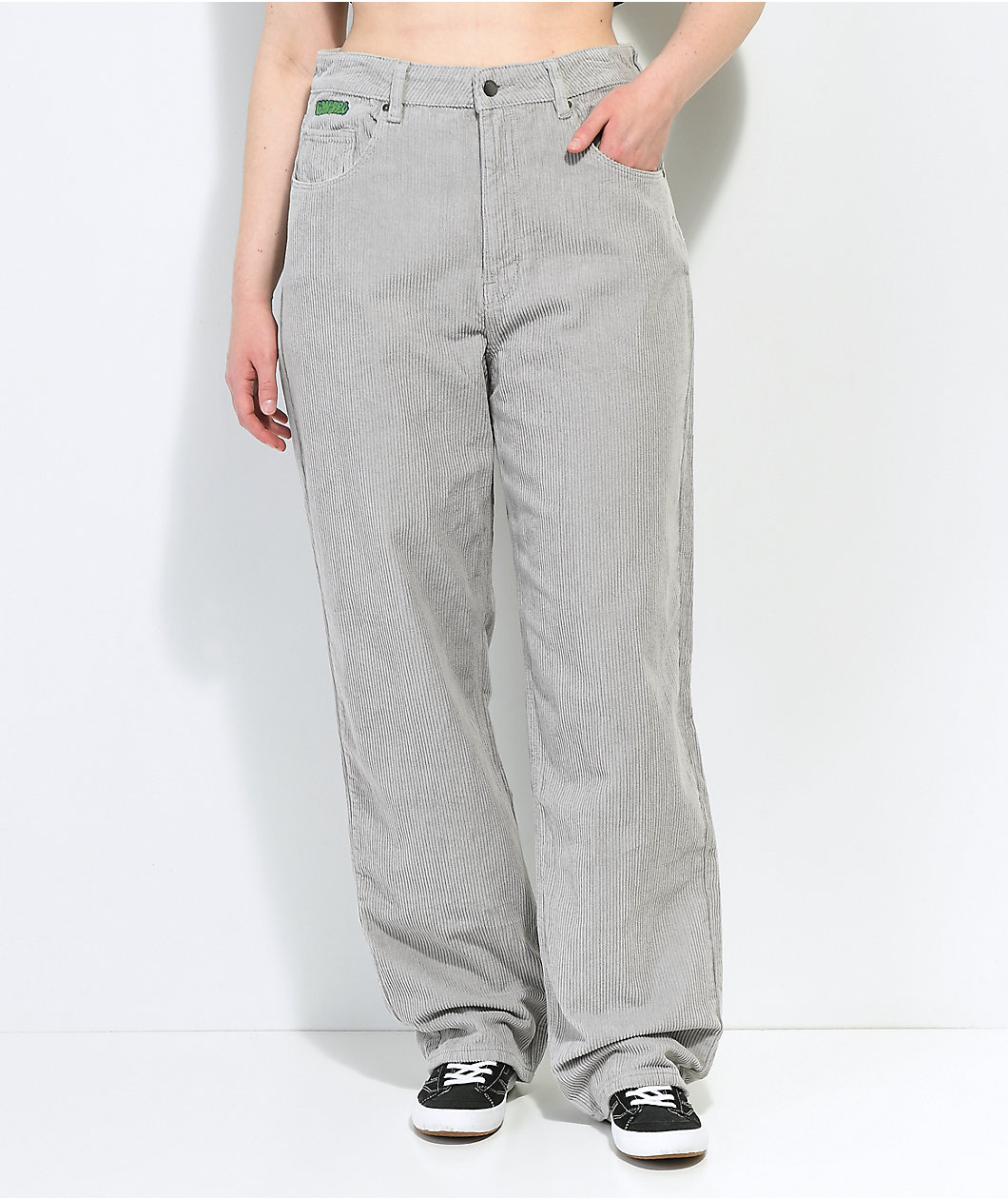 Empyre Tori Light Grey Corduroy Skate Pants