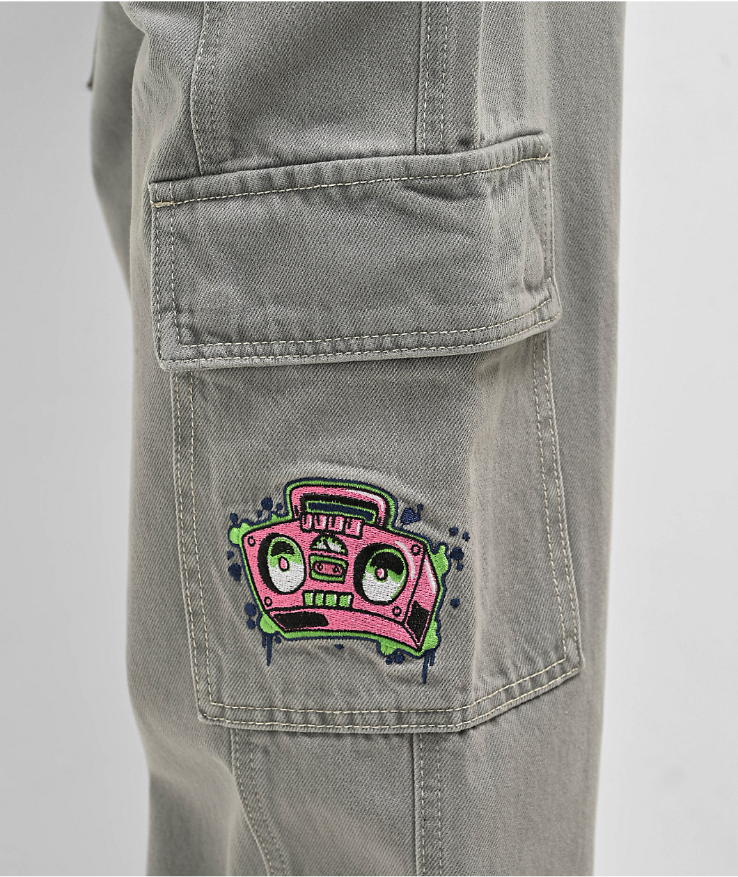 Empyre Tori Porkchop Pocket Grey Cargo Skate Jeans