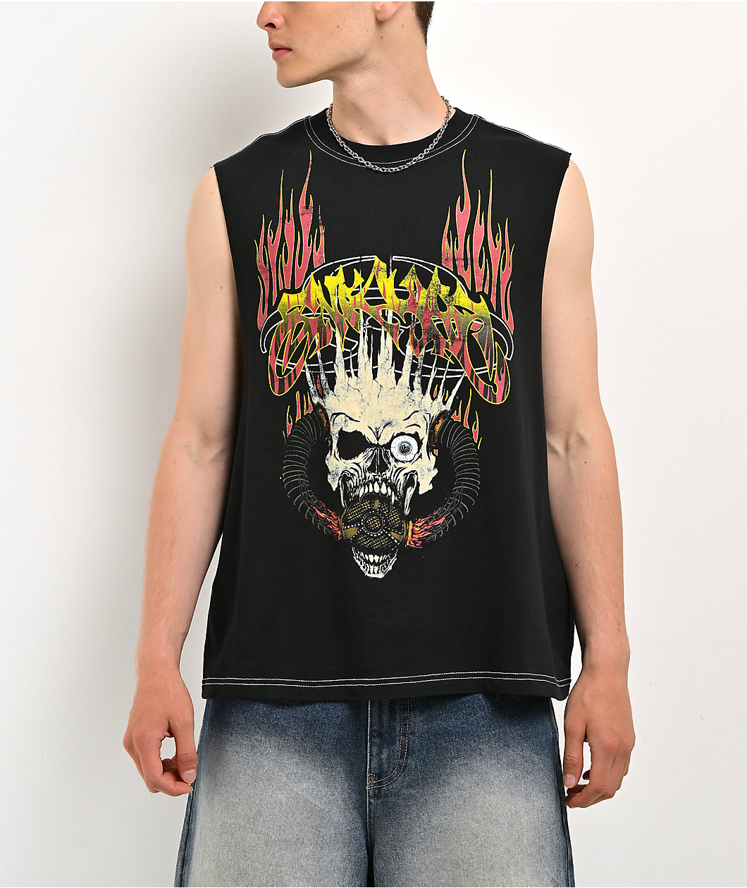 Empyre Toxic Skelly Black Tank Top