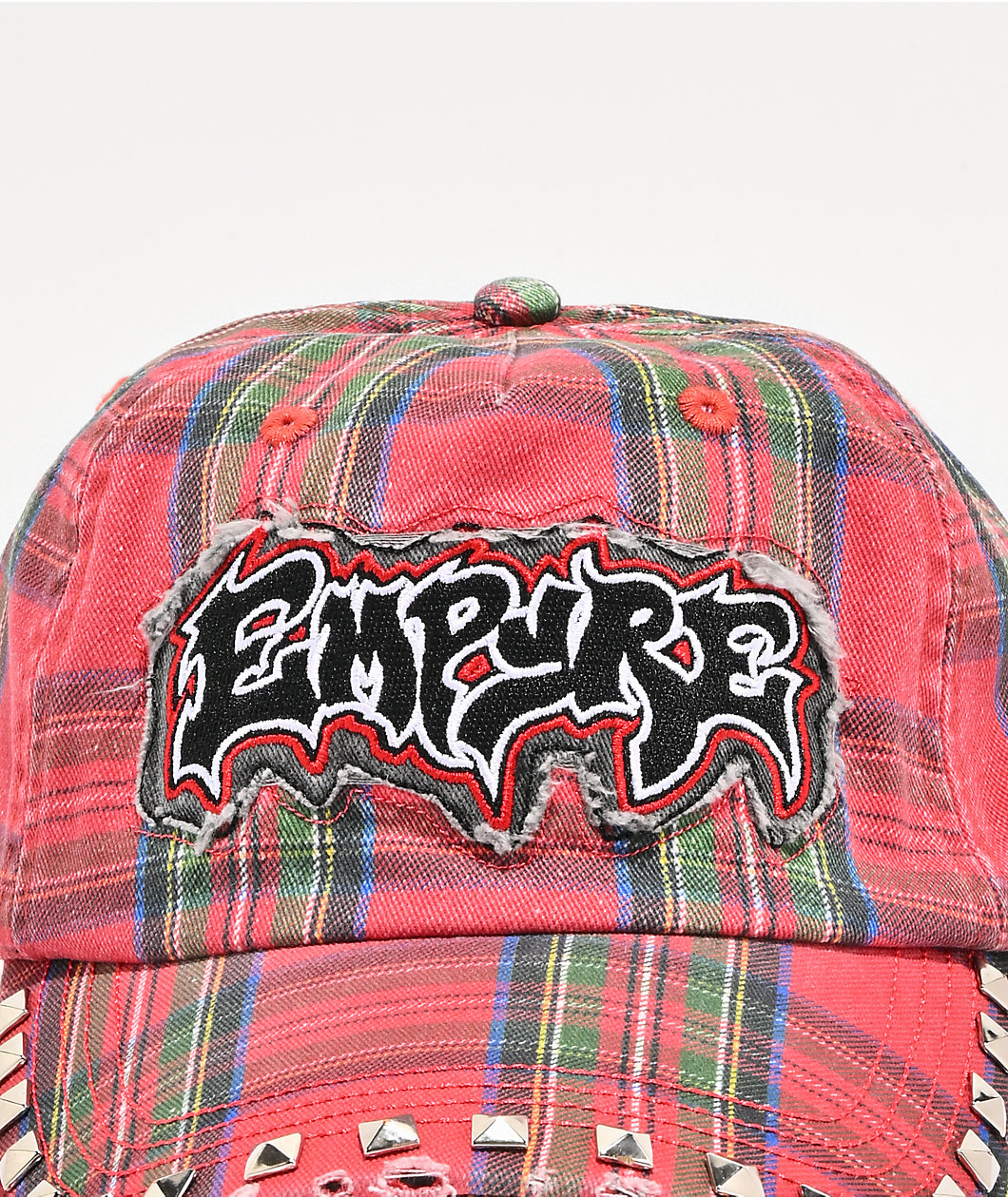 Empyre Tripp Plaid Red Strapback Hat