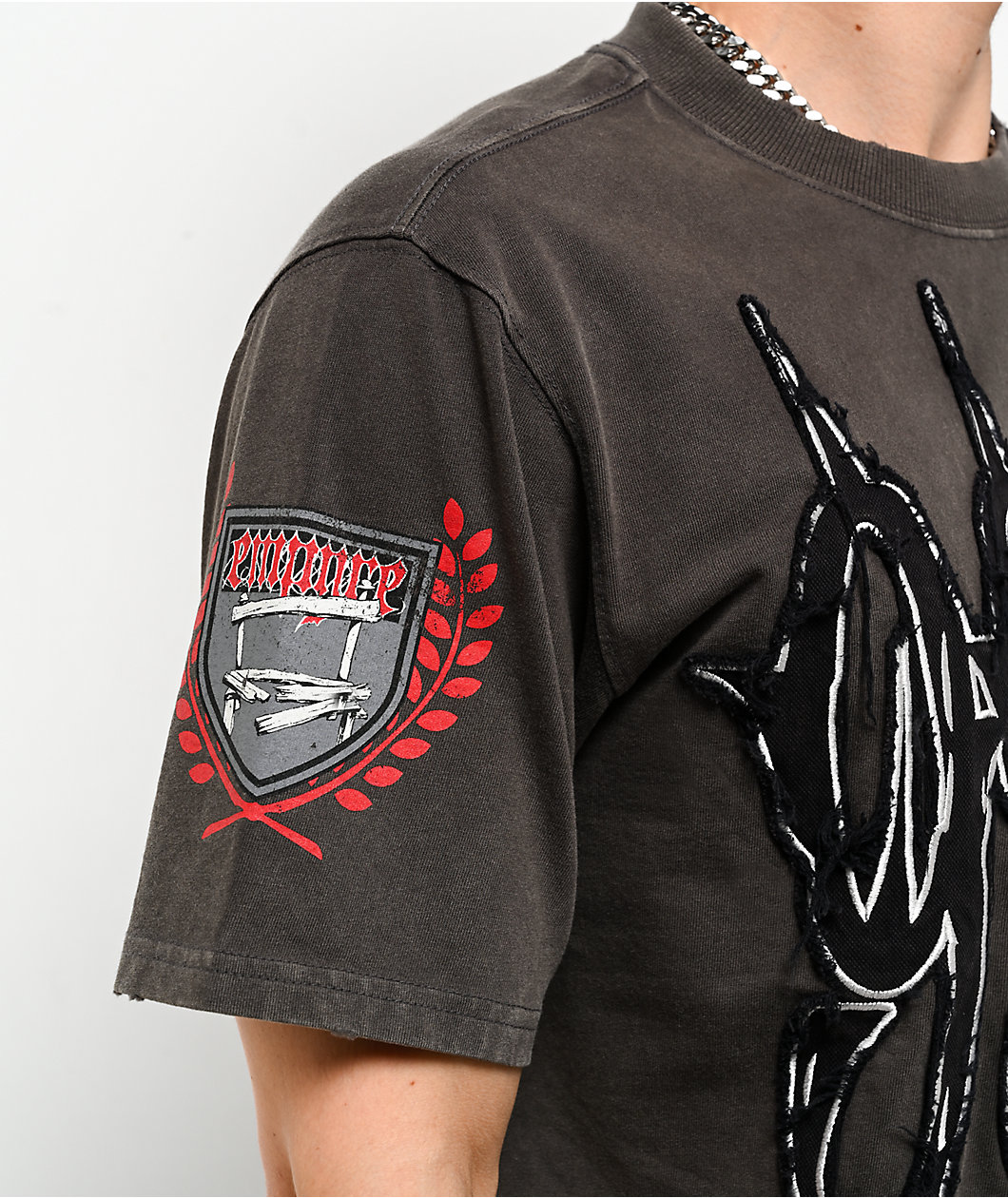 Empyre Tuff Stuff Dark Grey Boxy T-Shirt