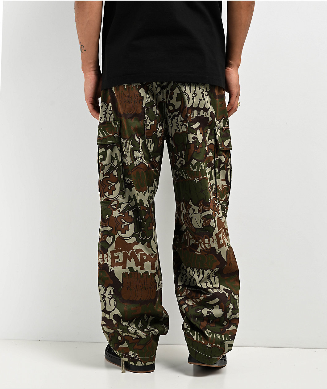 Empyre Ultra Loose Handstyle Cargo Camo Skate Pants