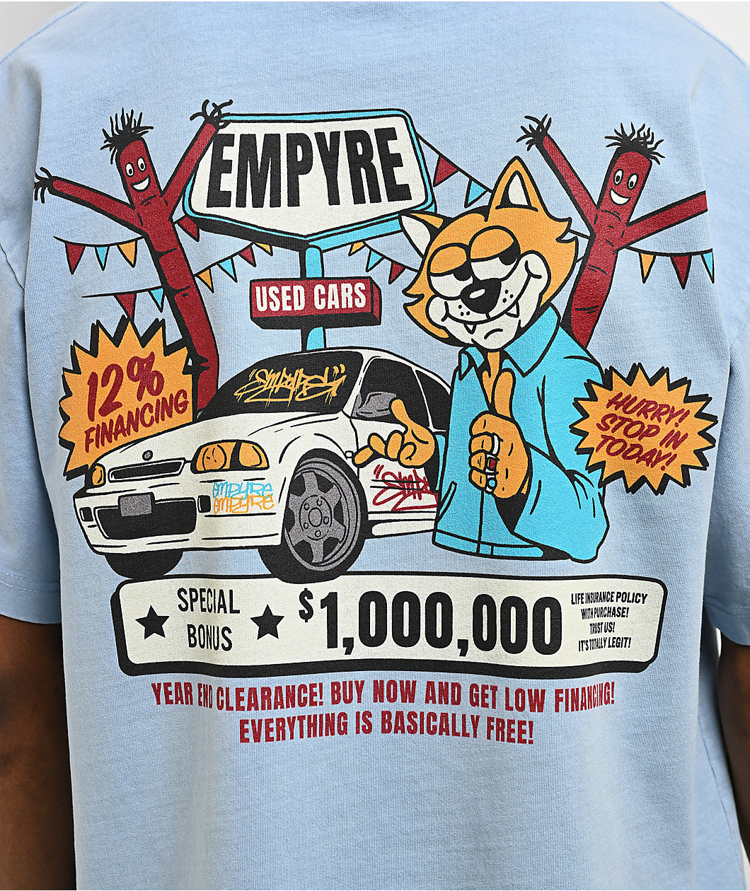 Empyre Used Cars Blue Wash T-Shirt