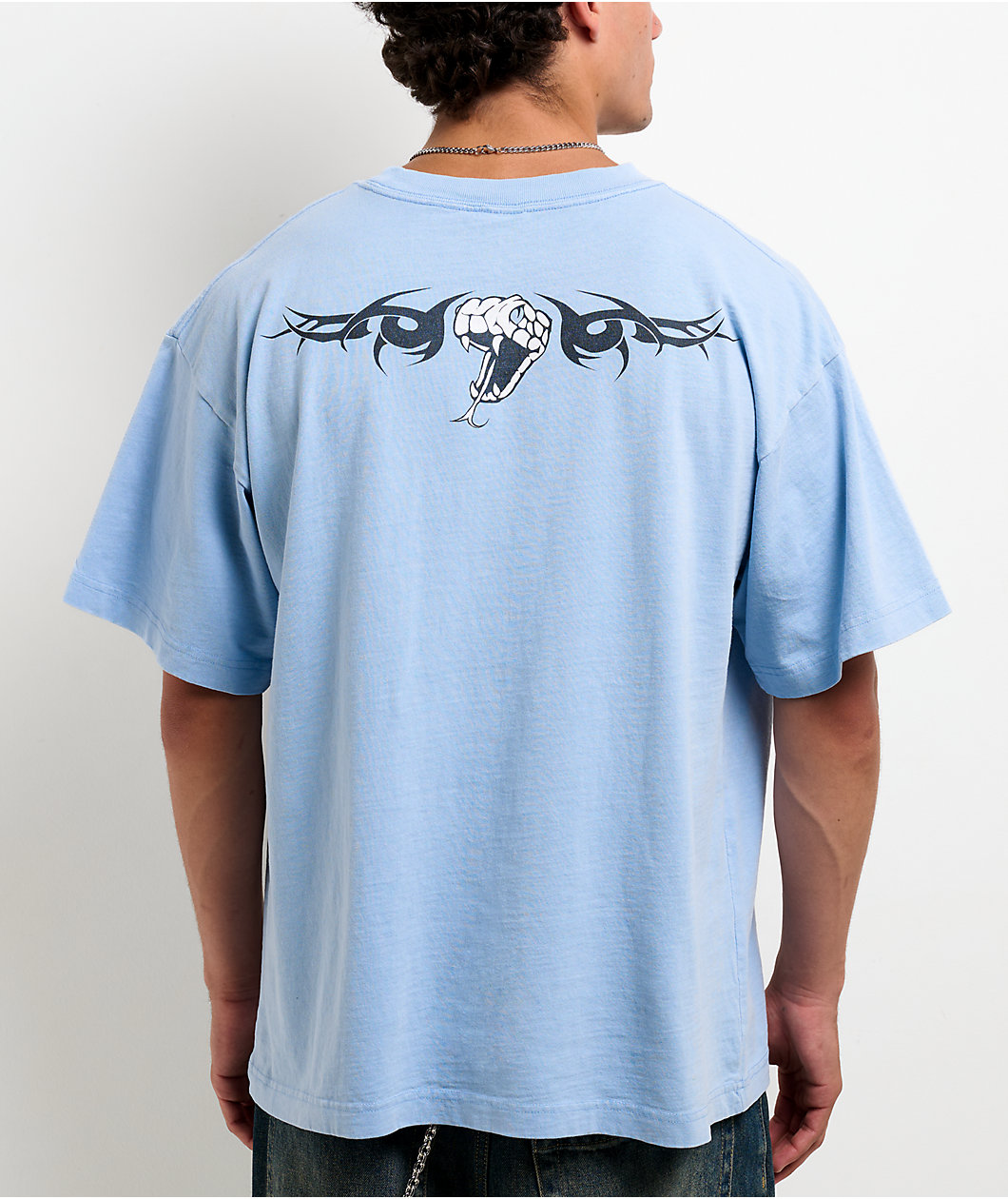 Empyre Venue Baby Blue Wash Boxy T-Shirt