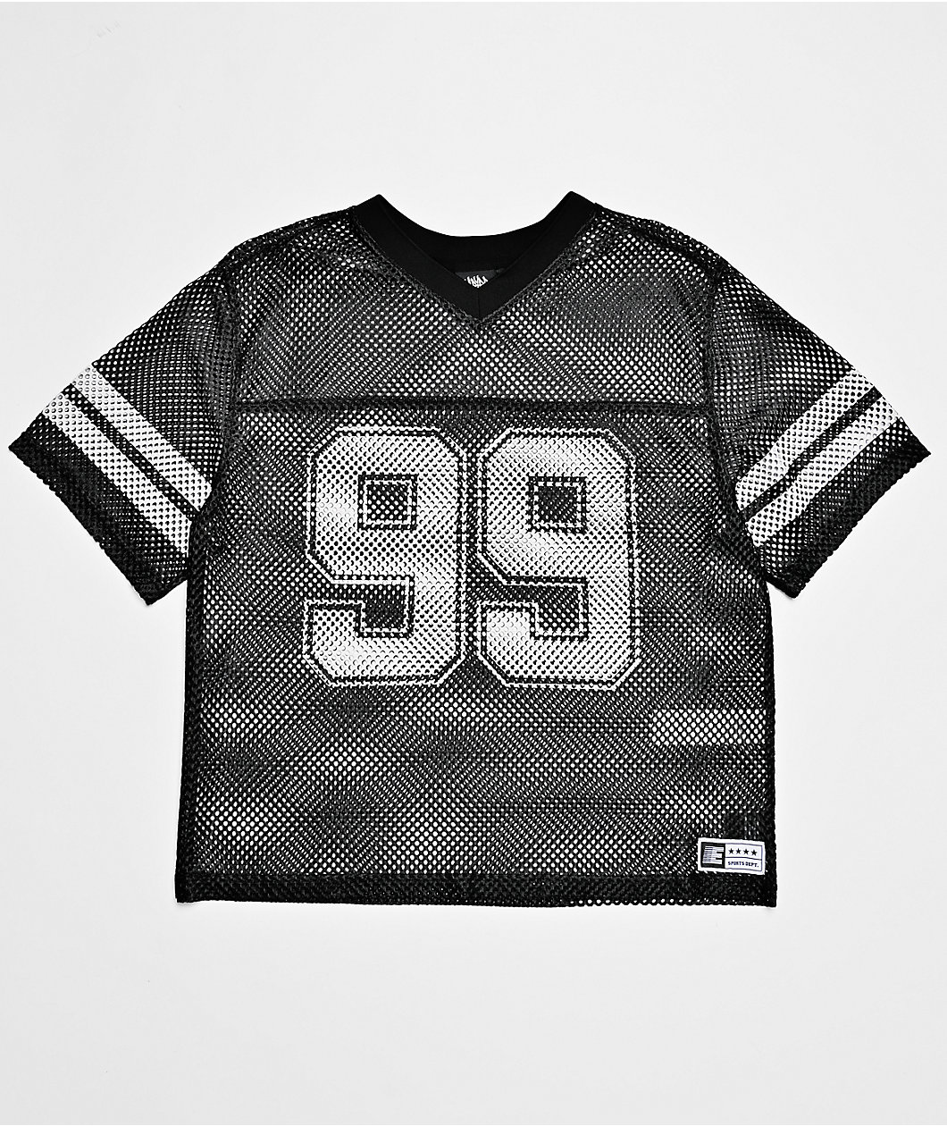 Empyre Warm Up Black Crop Football Jersey