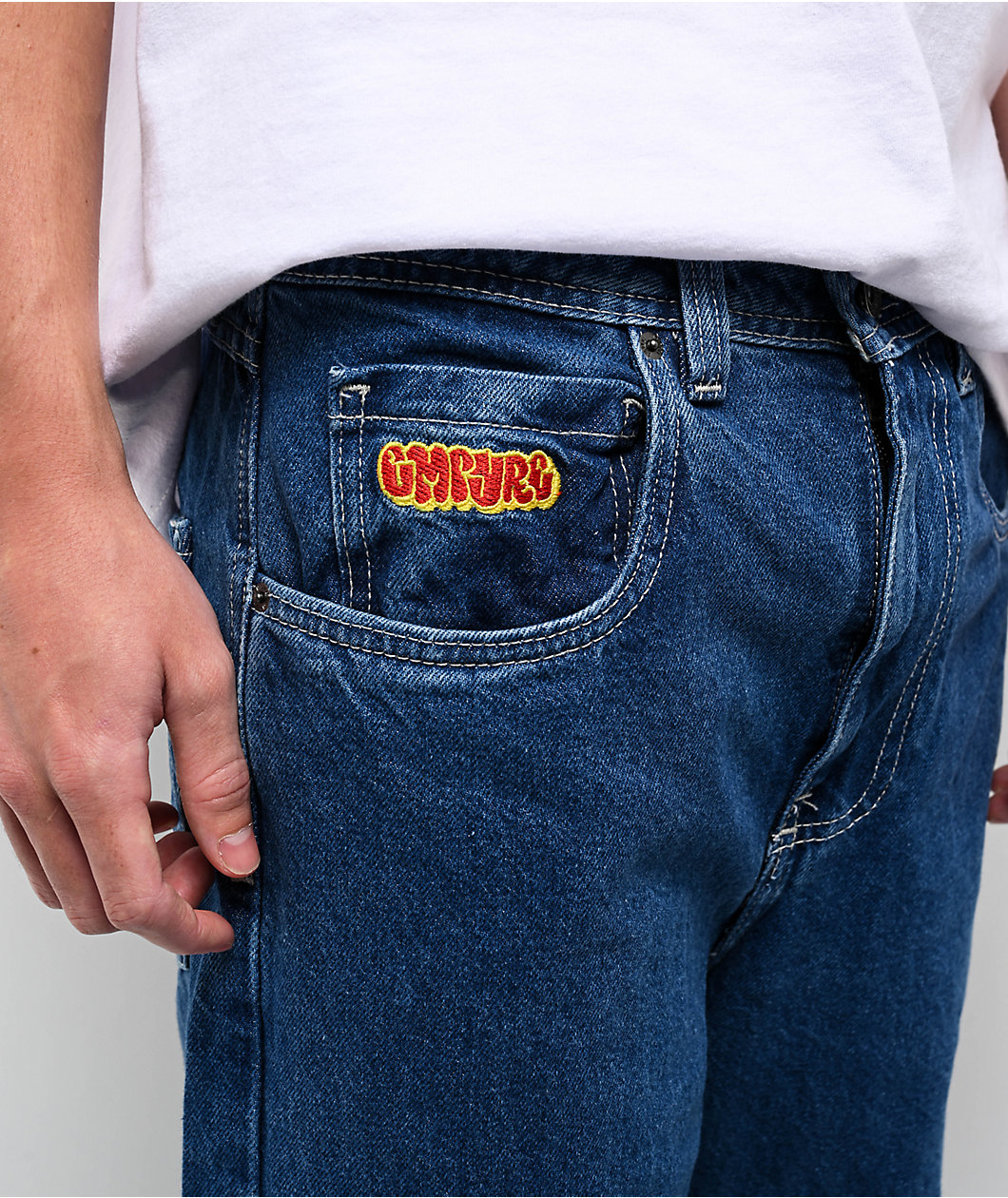 Empyre Wheelie Blue Loose Fit Skate Jeans