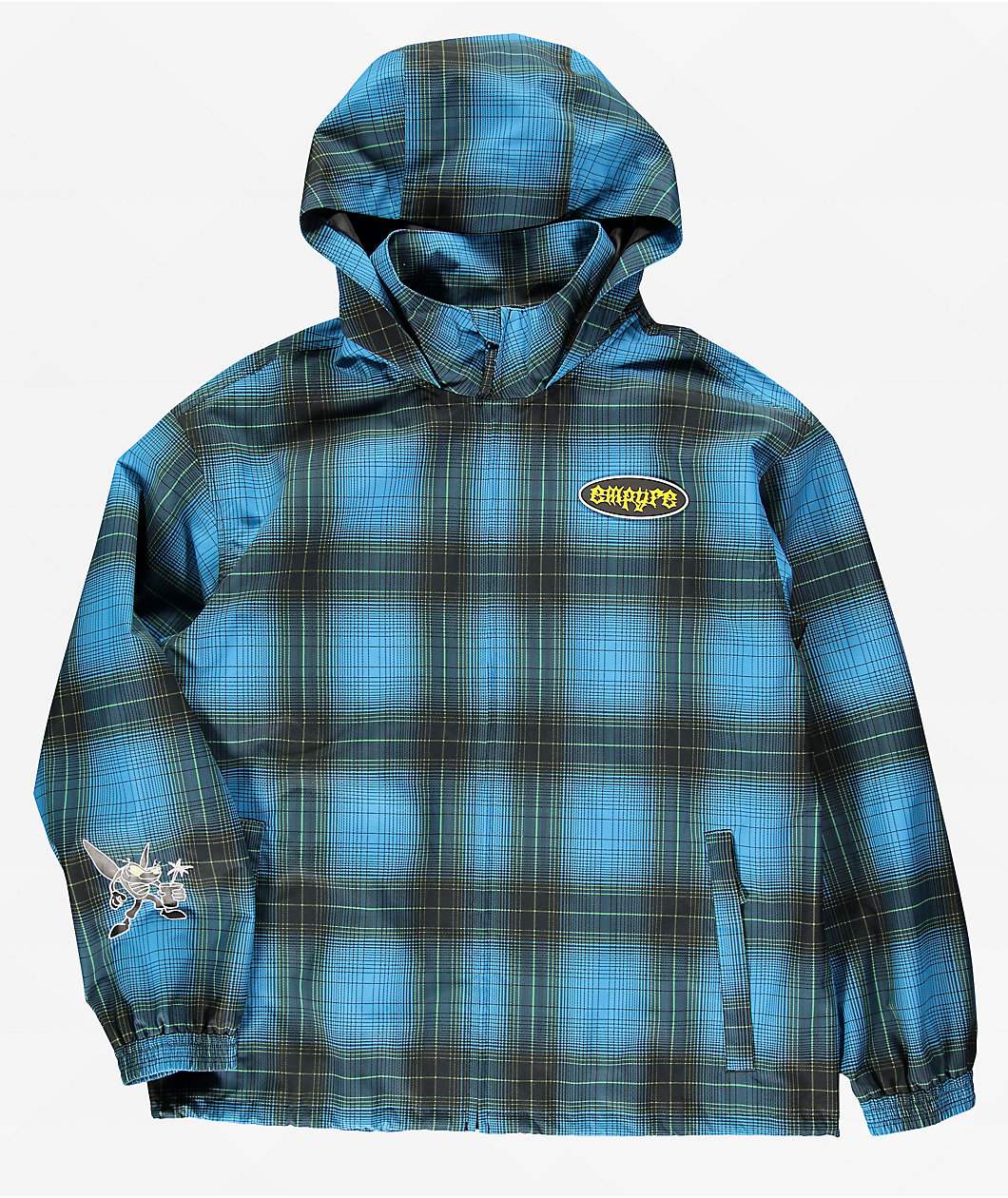 Empyre Wildwood Blue Plaid 10K Snowboard Jacket