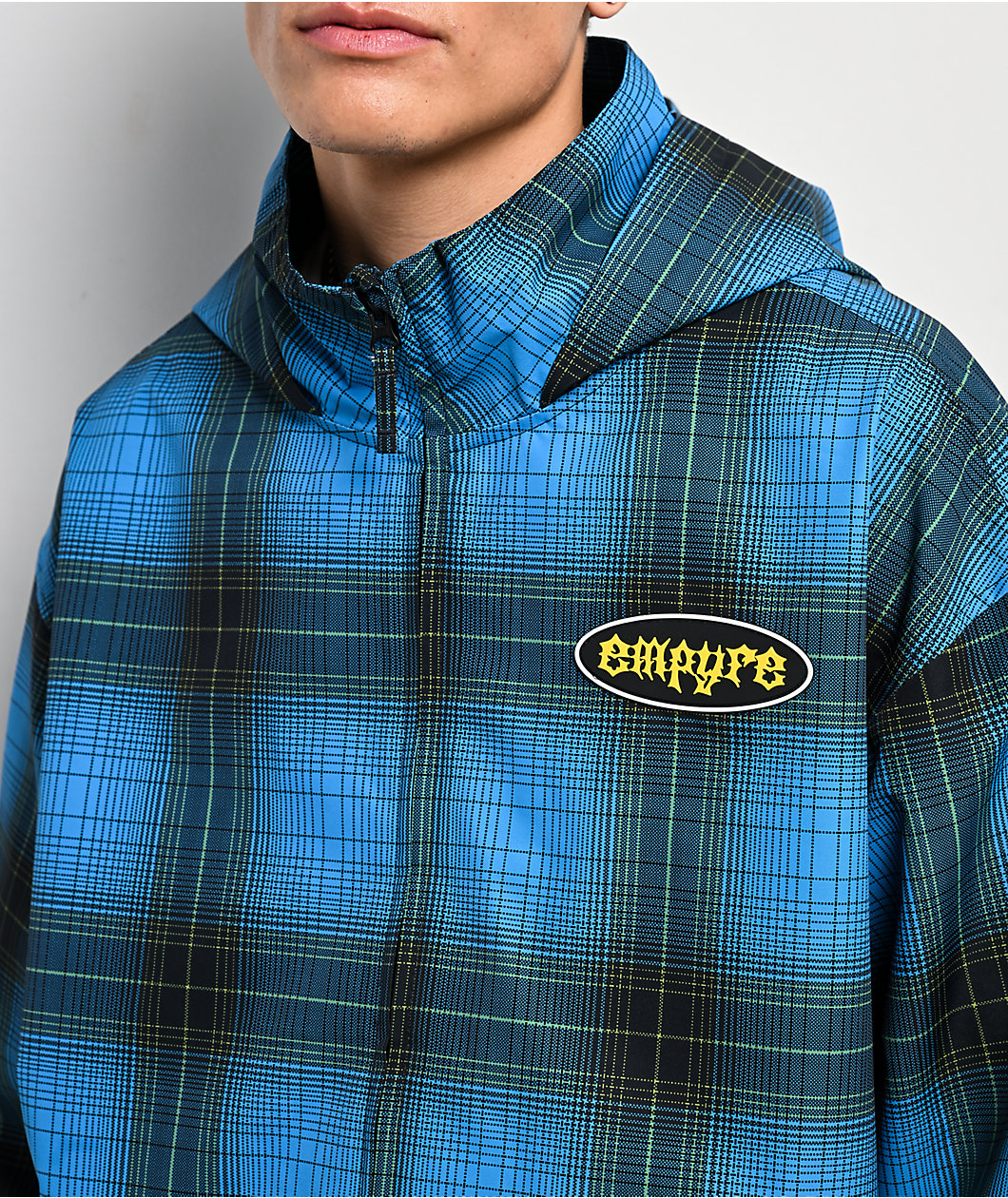Empyre Wildwood Blue Plaid 10K Snowboard Jacket