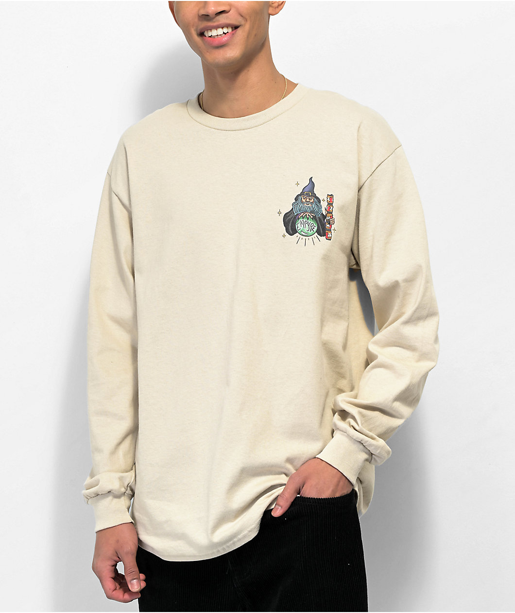 Empyre Wizard Staff Sand Long Sleeve T-Shirt