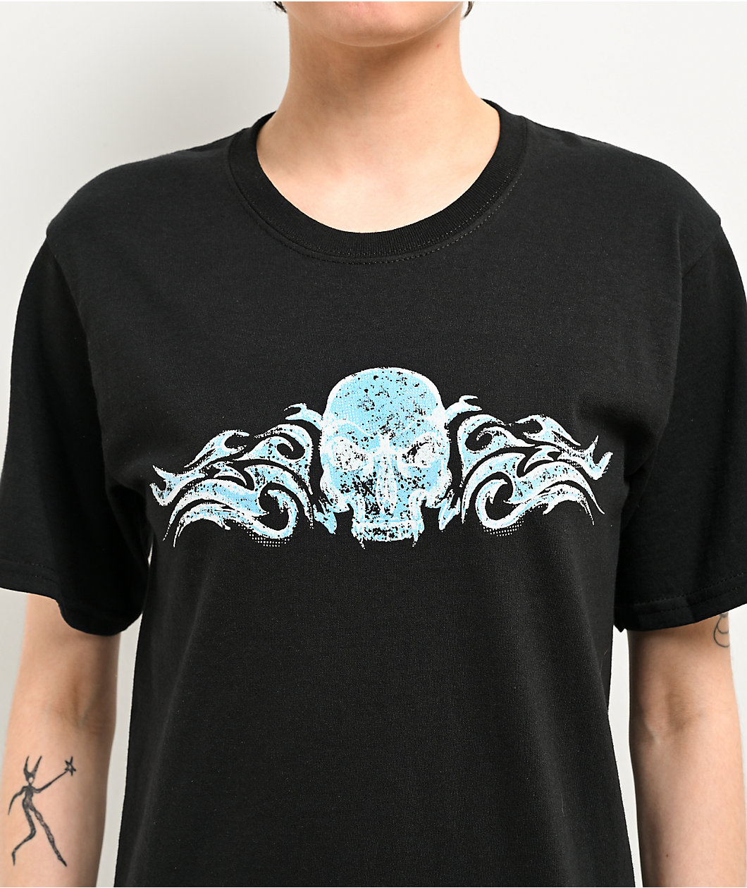 Empyre Y2K Skull Black T-Shirt