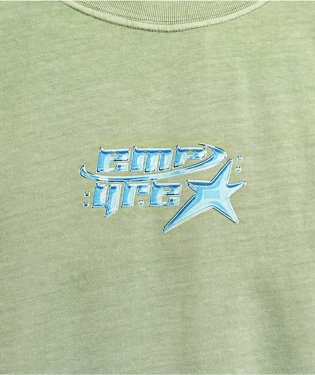 Empyre Y2K Star Green Wash T-Shirt