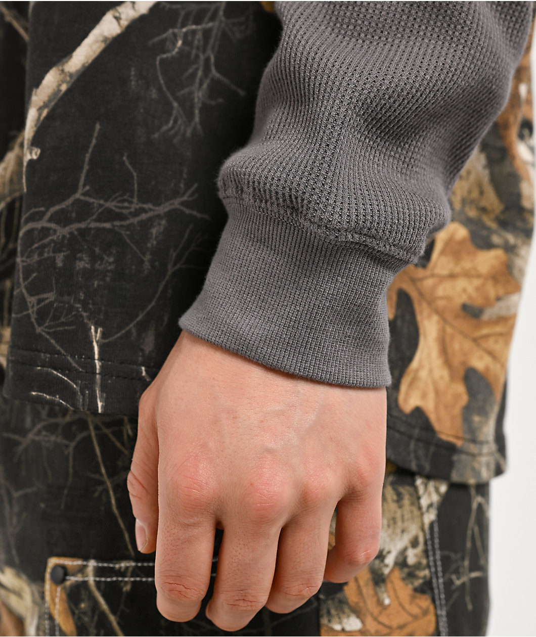 Empyre x Realtree Black Camo & Grey 2Fer Long Sleeve T-Shirt