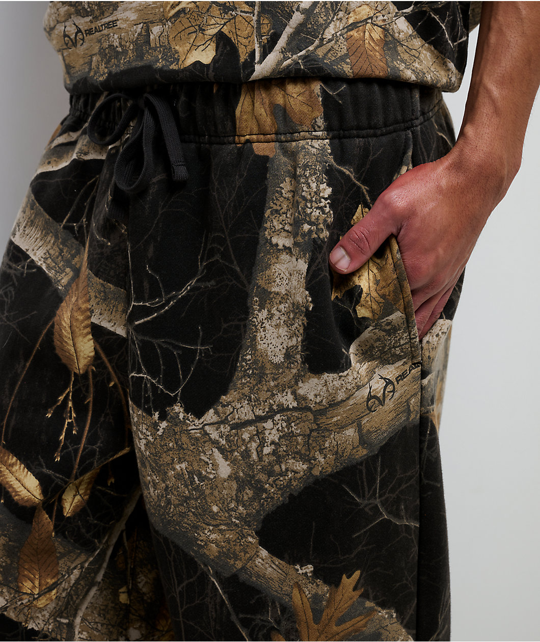 Empyre x Realtree EDGE Colors Black Camo Baggy Sweatpants