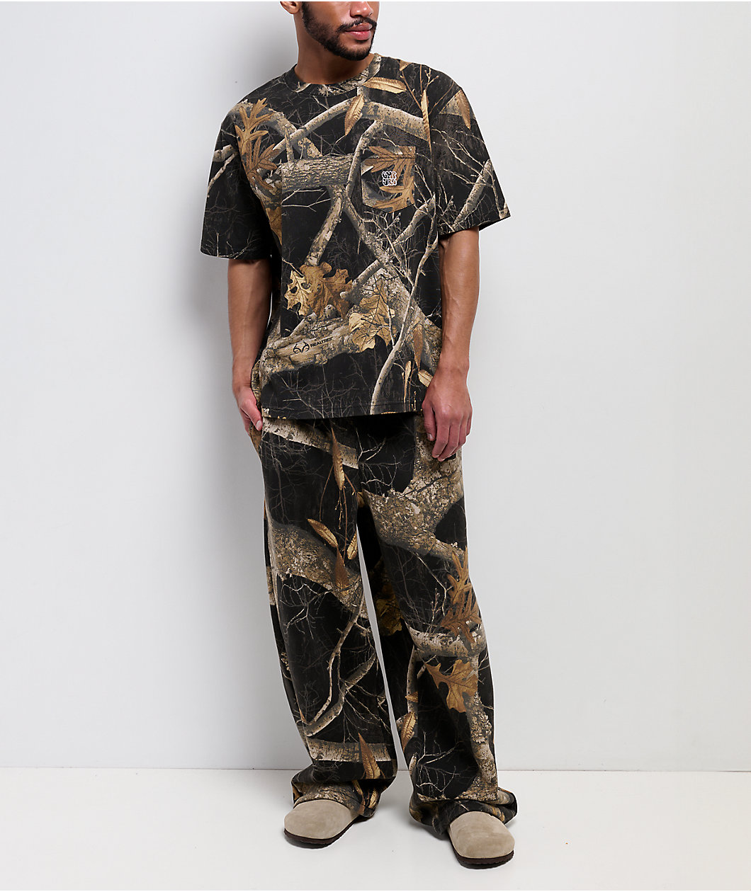 Empyre x Realtree EDGE Colors Black Camo Baggy Sweatpants