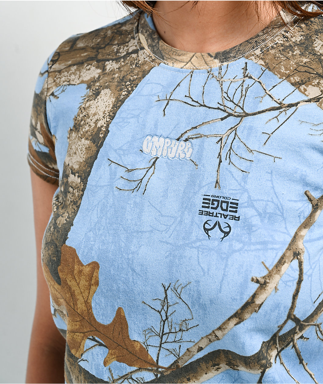 Empyre x Realtree EDGE Colors Blue Camo Boxy Crop T-Shirt