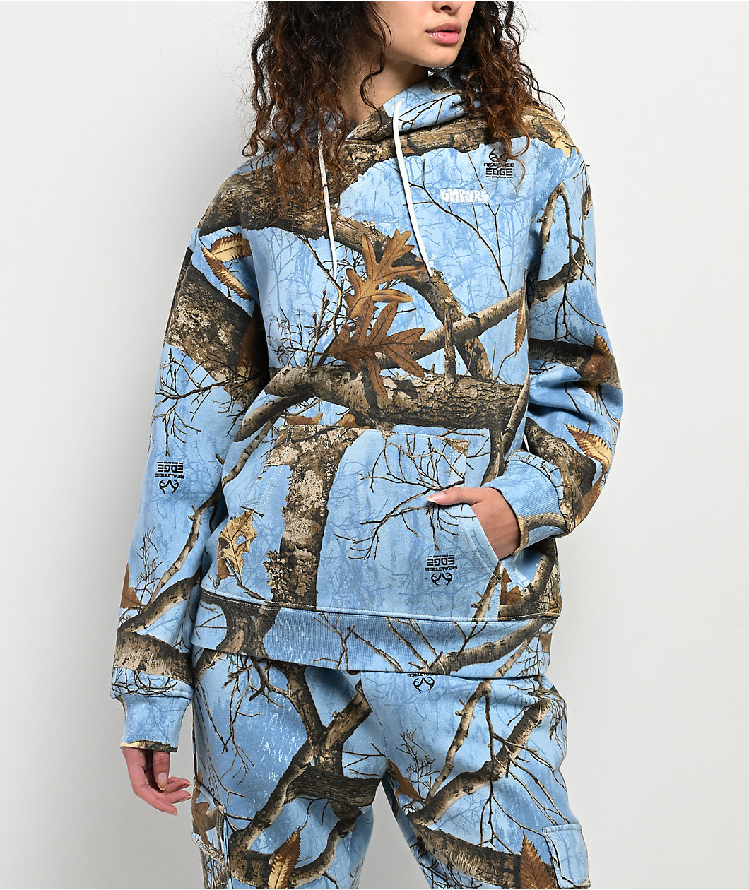 Empyre x Realtree EDGE Colors Blue Camo Boxy Hoodie
