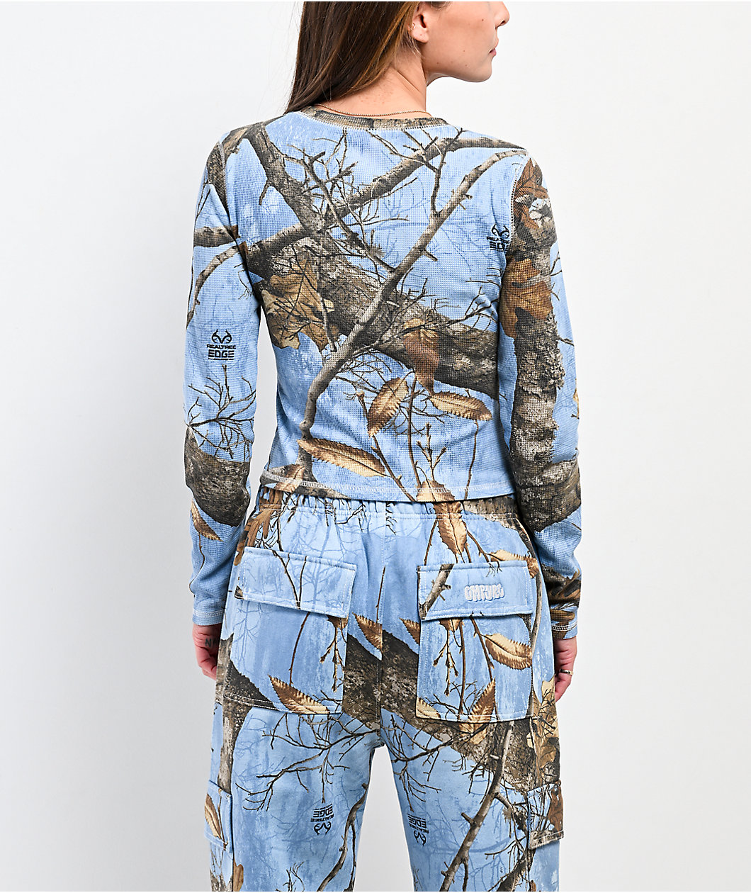 Empyre x Realtree EDGE Colors Blue Camo Long Sleeve Thermal T-Shirt