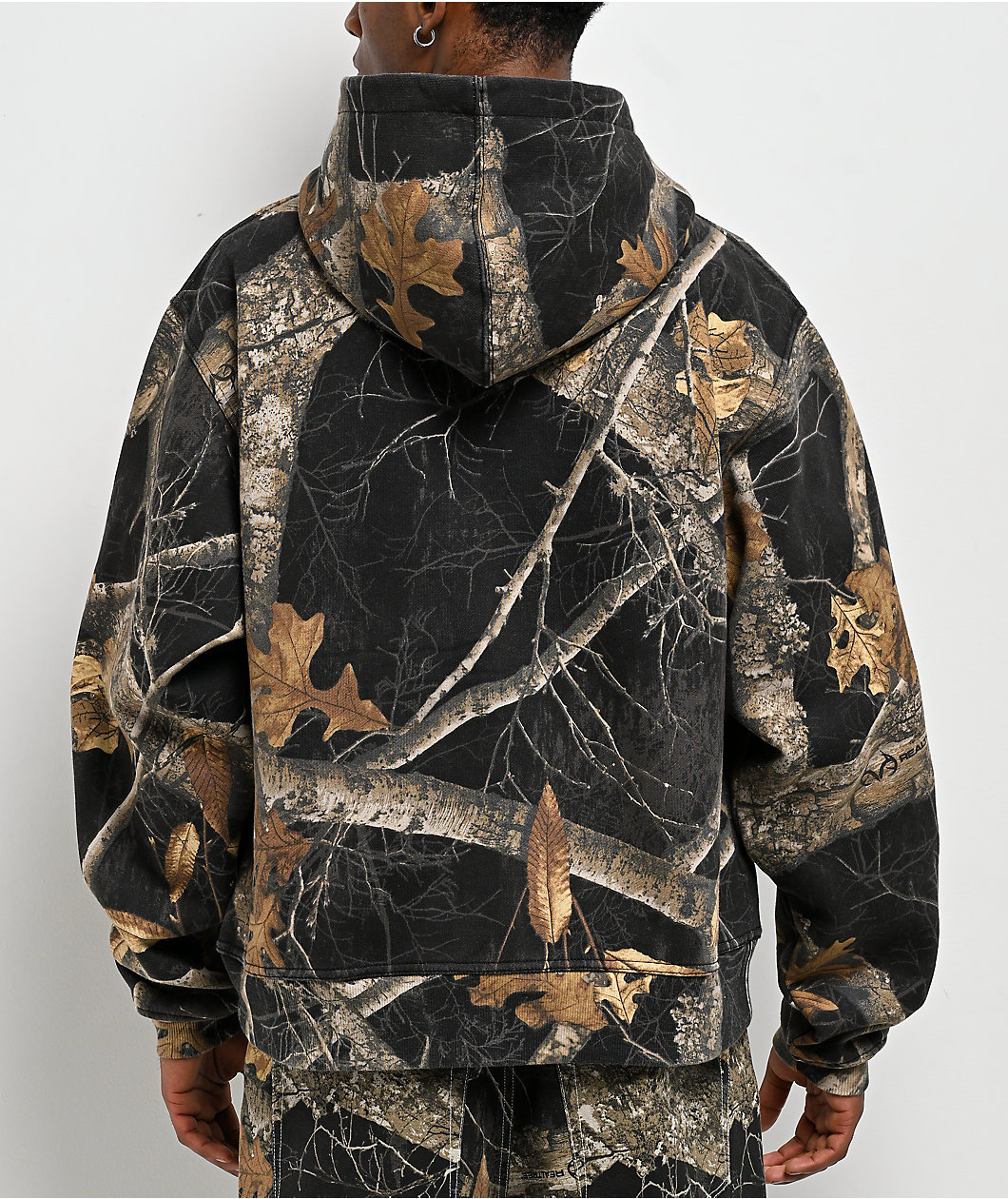 Empyre x Realtree EDGE Colors EDGE Colors Black Camo Boxy Zip Hoodie