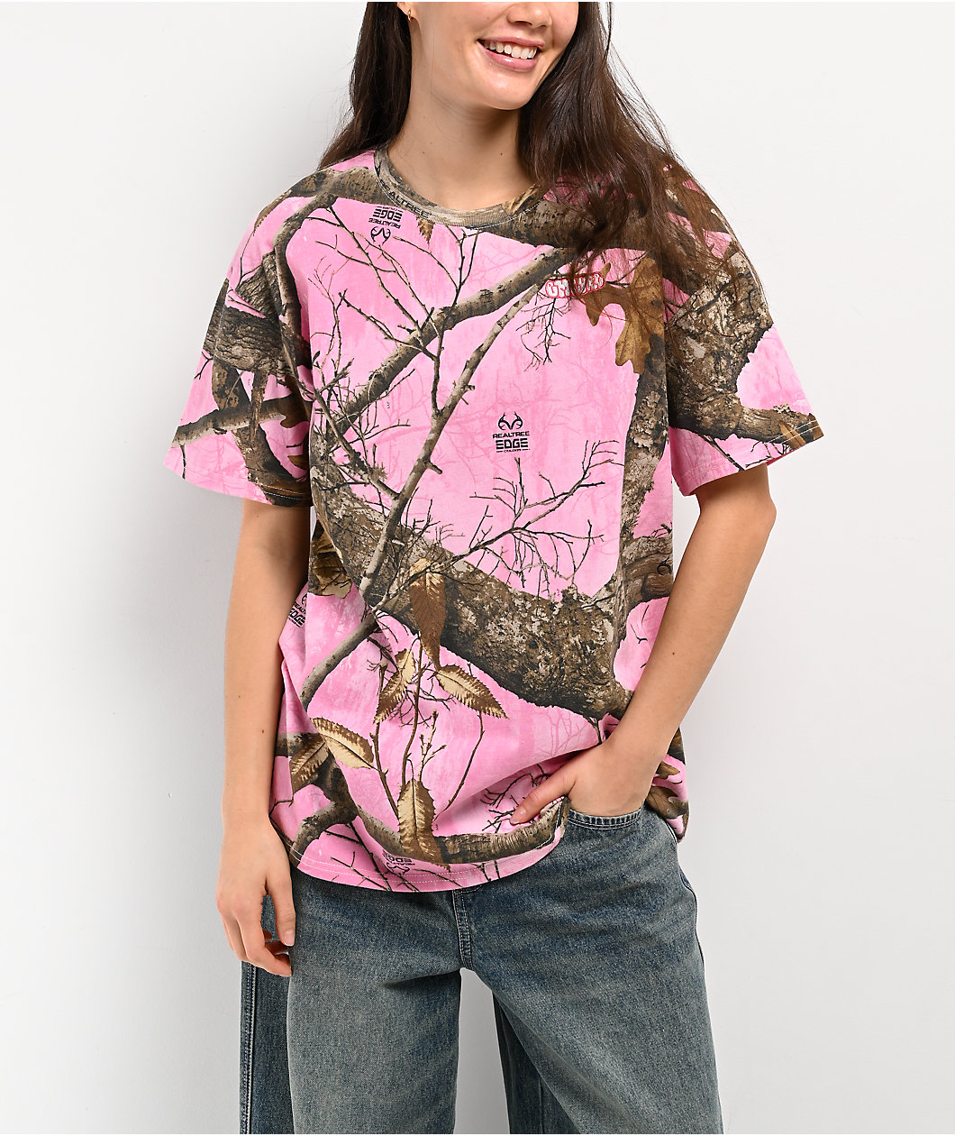 Empyre x Realtree EDGE Colors Maeve Pink Camo T-Shirt