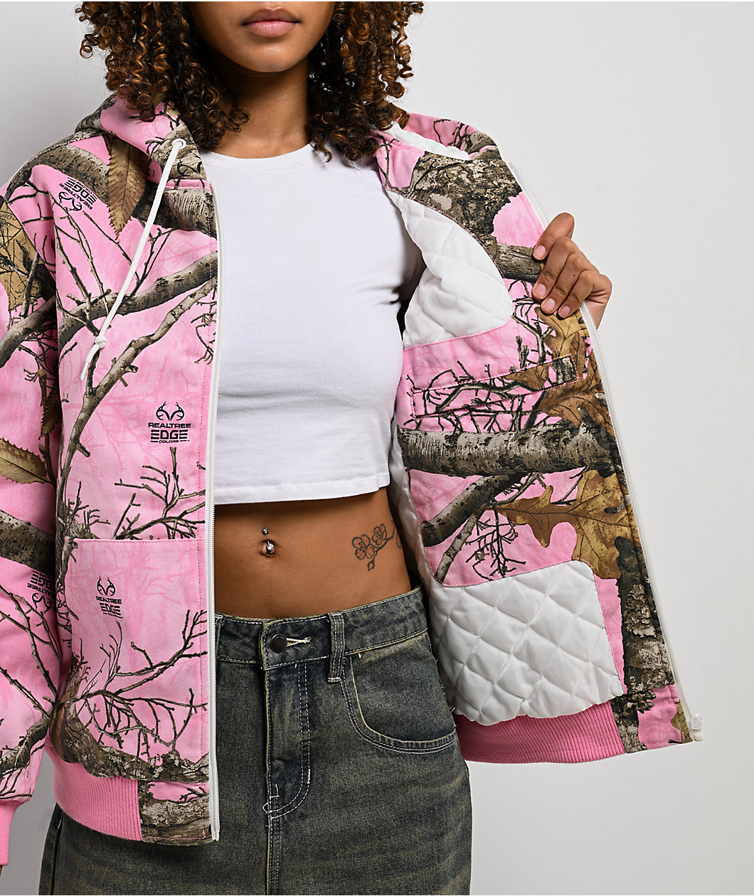 Empyre x Realtree EDGE Colors Pink Camo Hooded Canvas Jacket