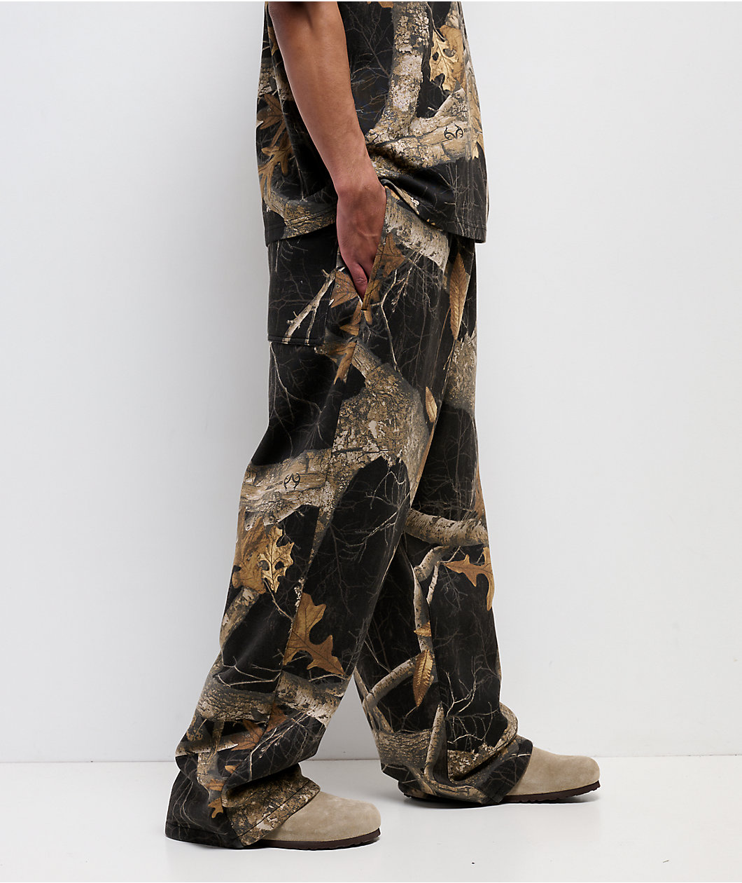 Empyre x Realtree Edge Black Camo Baggy Sweatpants