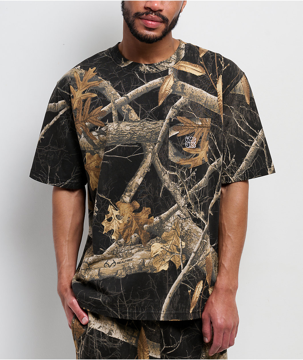 Empyre x Realtree Edge Black Camo Pocket T-Shirt