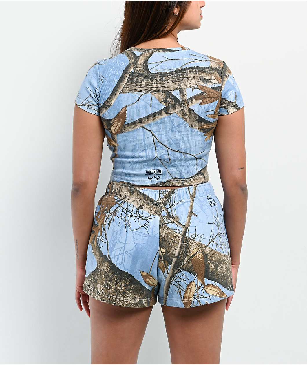 Empyre x Realtree Edge Blue Camo Crop T-Shirt