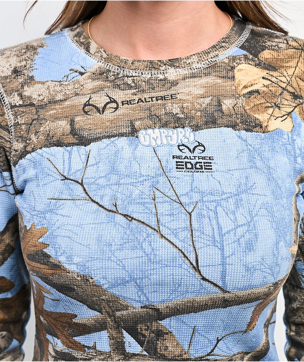 Empyre x Realtree Edge Blue Camo Long Sleeve Thermal T-Shirt