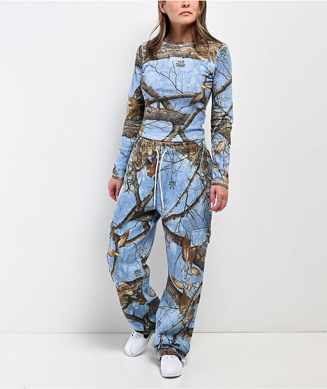 Empyre x Realtree Edge Blue Camo Long Sleeve Thermal T-Shirt
