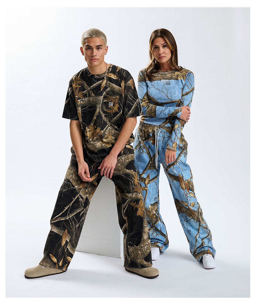 Empyre x Realtree Edge Blue Camo Long Sleeve Thermal T-Shirt