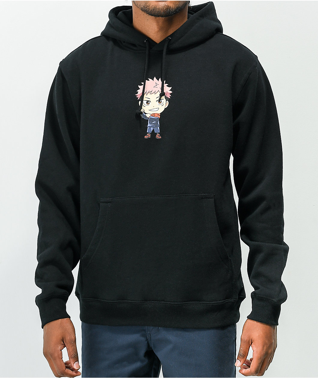 Episode x Jujutsu Kaisen Itadori Black Hoodie