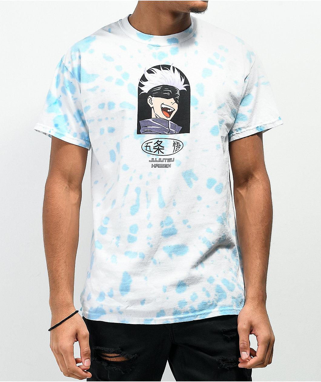 Episode x Jujutsu Kaisen Satoru Blue Tie Dye T-Shirt