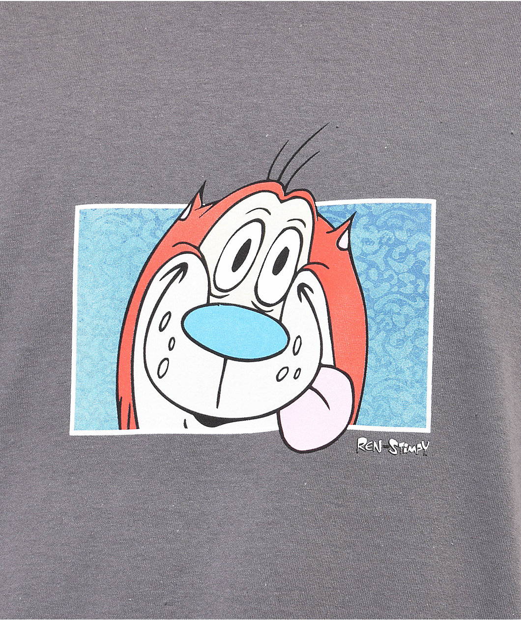 Episode x Ren & Stimpy Stimpy Head Charcoal T-Shirt