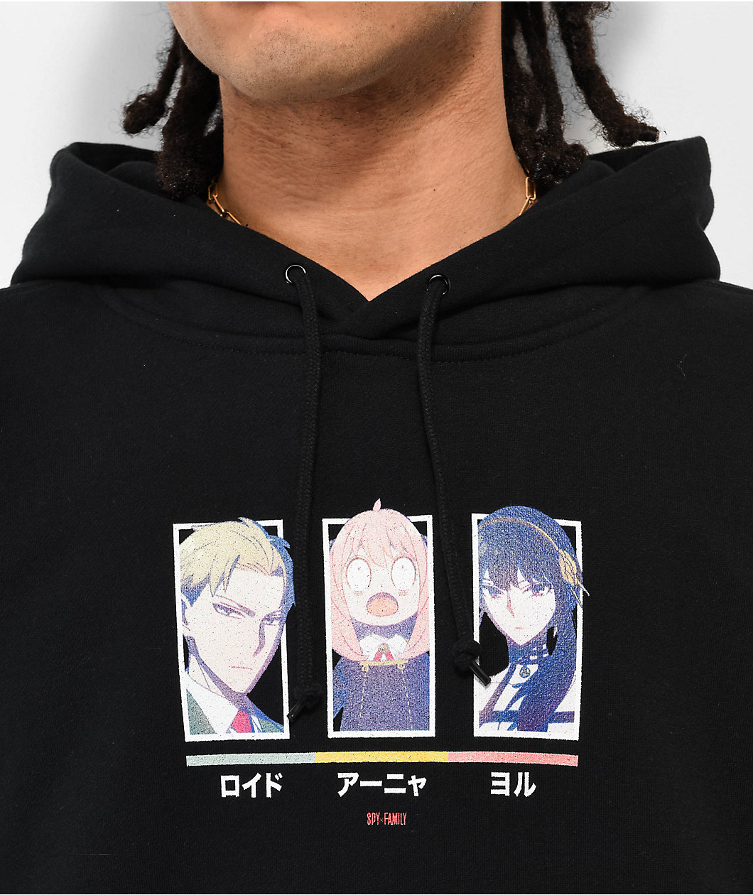 Episode x Spy Family Trio Black Hoodie