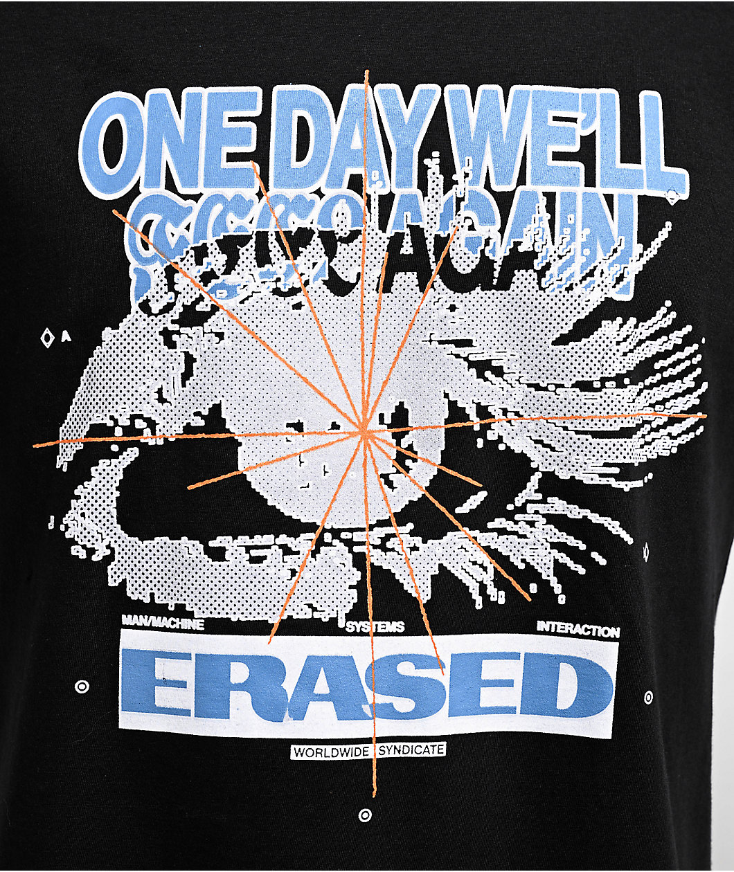 Erased Feel Again Black T-Shirt