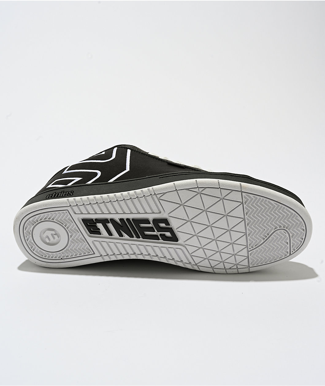 Etnies Fader Black & White Skate Shoes
