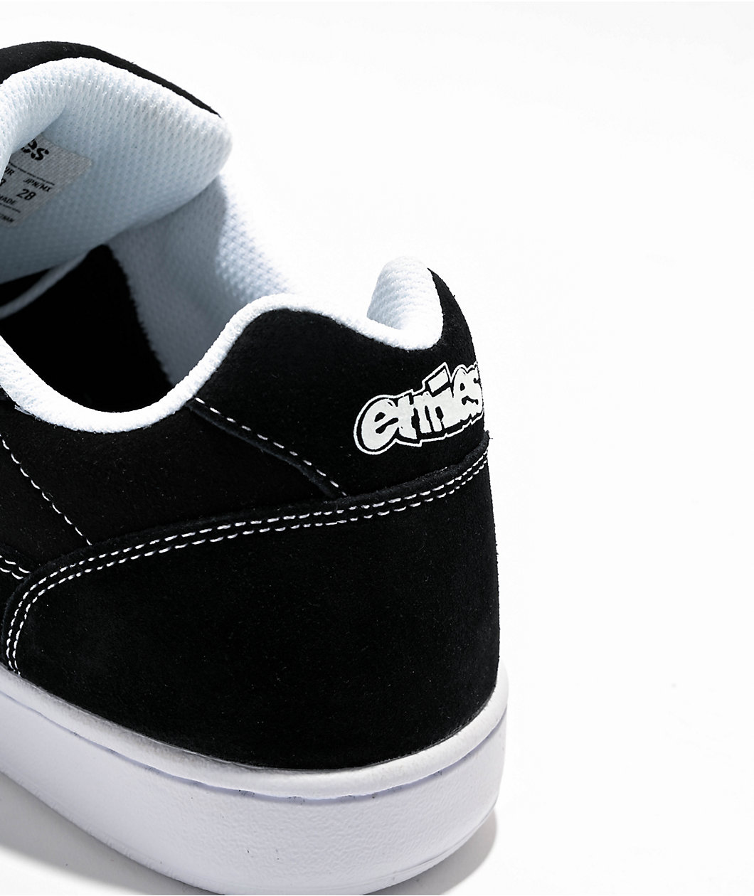 Etnies Snake Black & White Skate Shoes