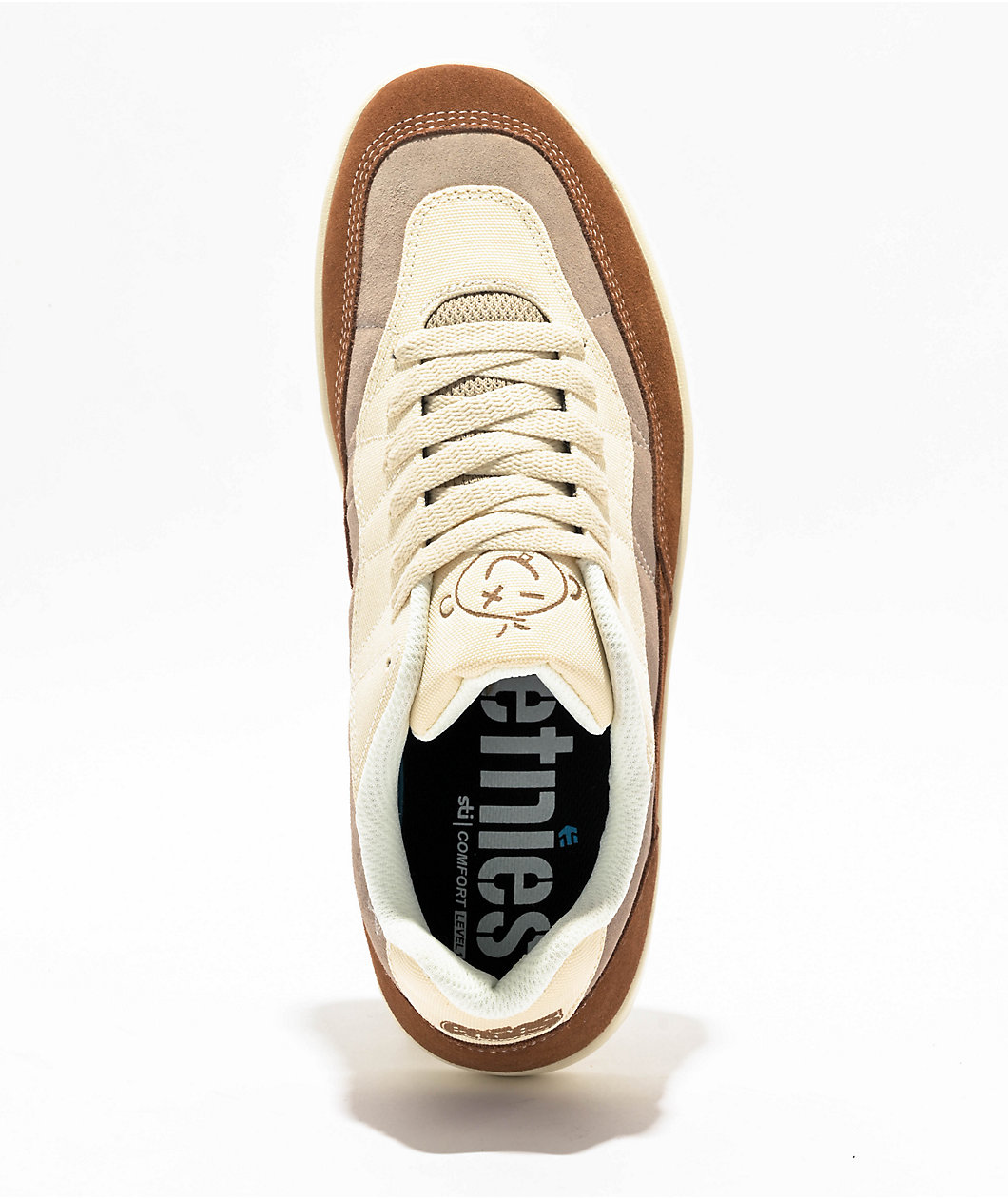 Etnies Snake Tan, Brown & Grey Skate Shoes