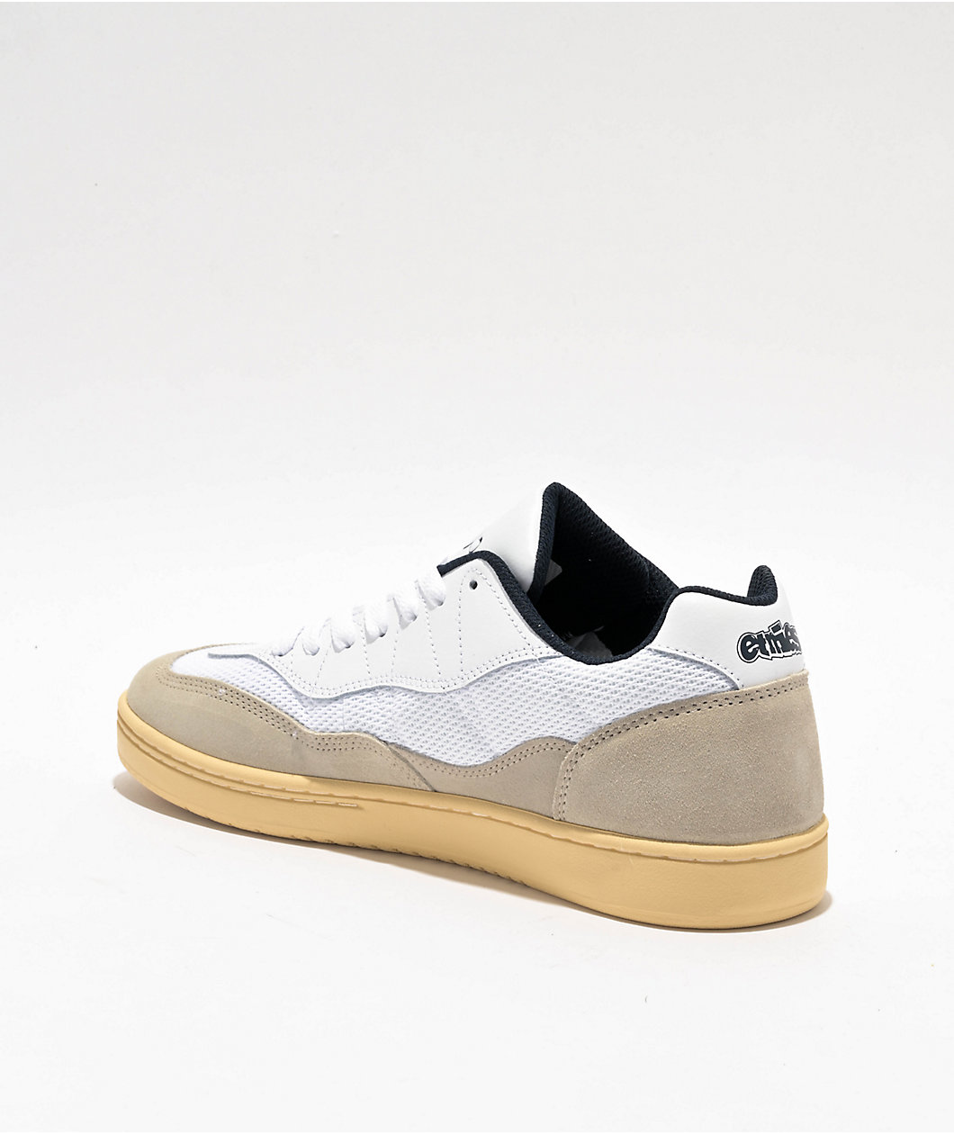 Etnies Snake White & Navy Blue Skate Shoes