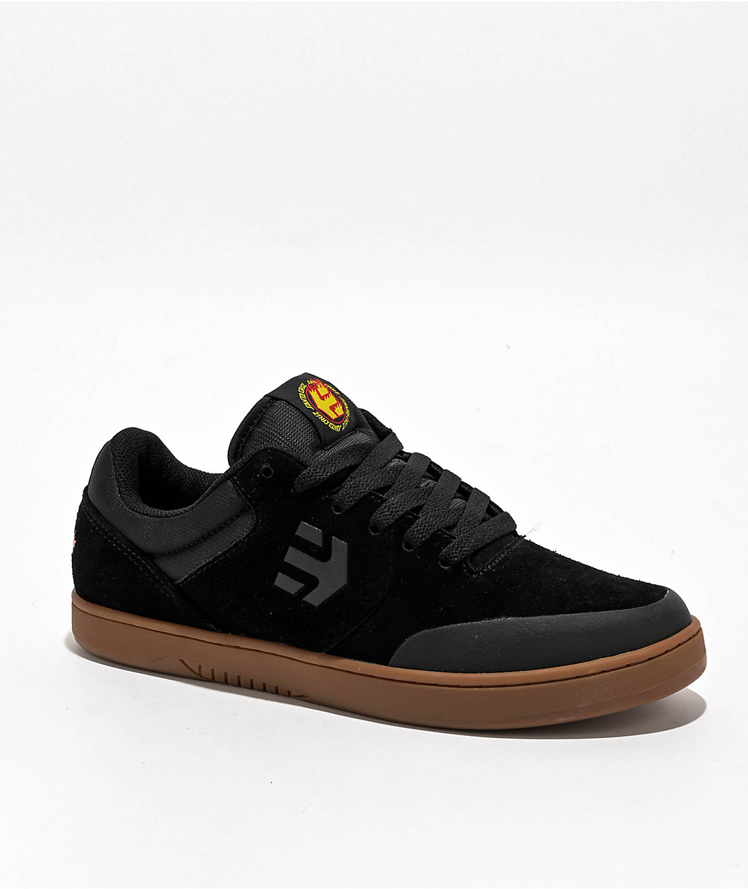 Etnies x Santa Cruz Marana Black & Gum Skate Shoes