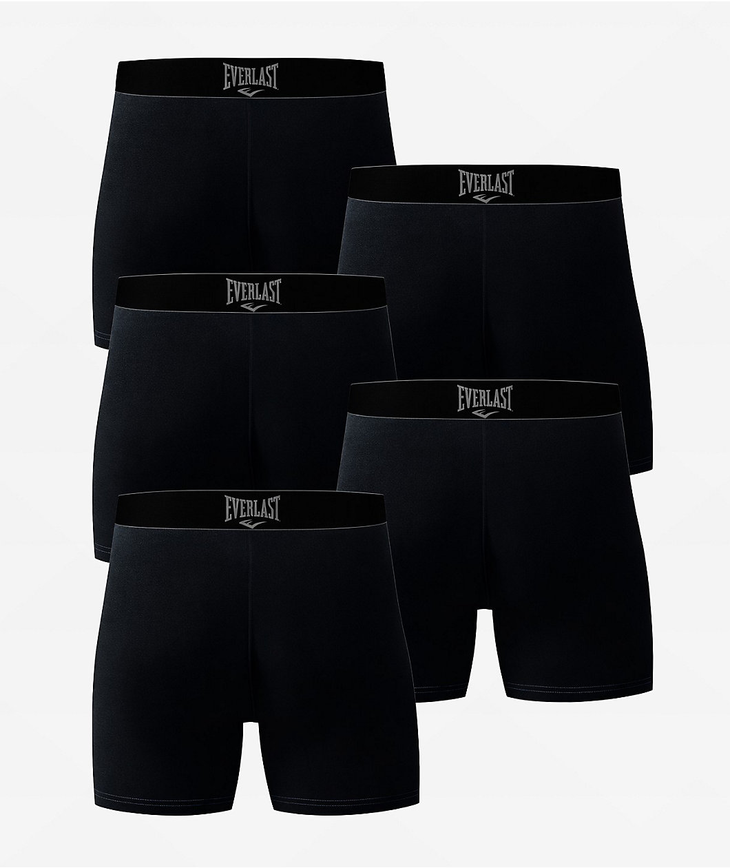 Everlast 5 Pack Black Boxer Briefs