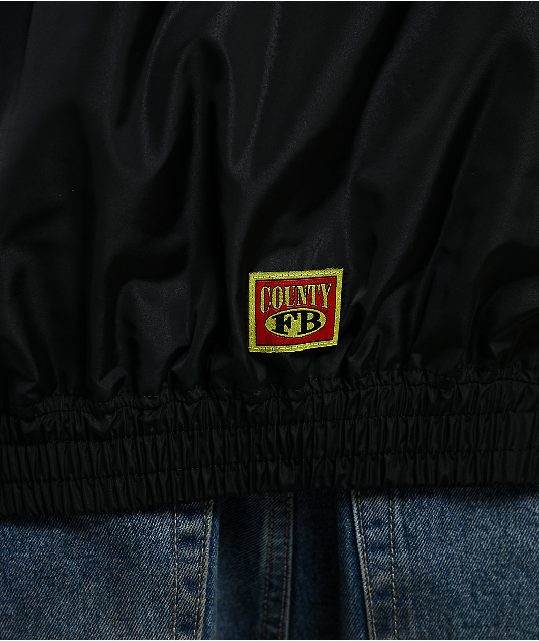 FB County Black Pullover Windbreaker