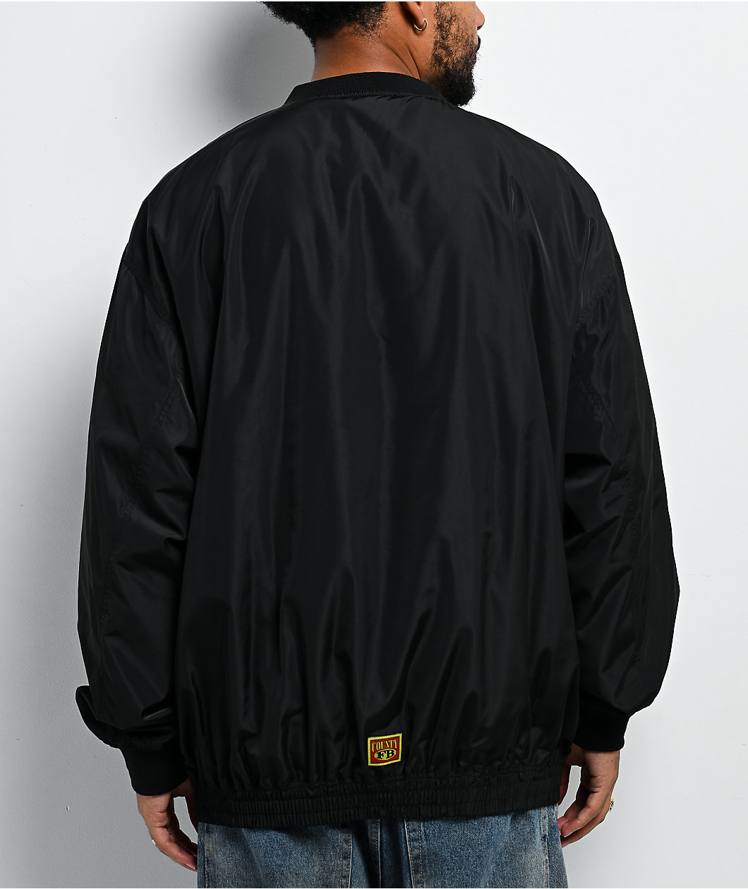 FB County Black Pullover Windbreaker