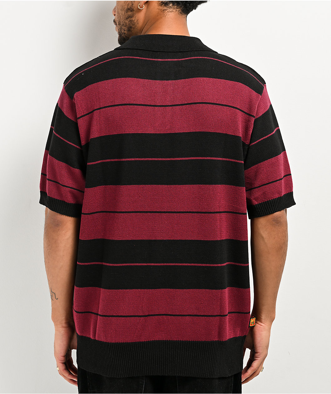 FB County Charlie Brown Black & Burgundy Polo Shirt