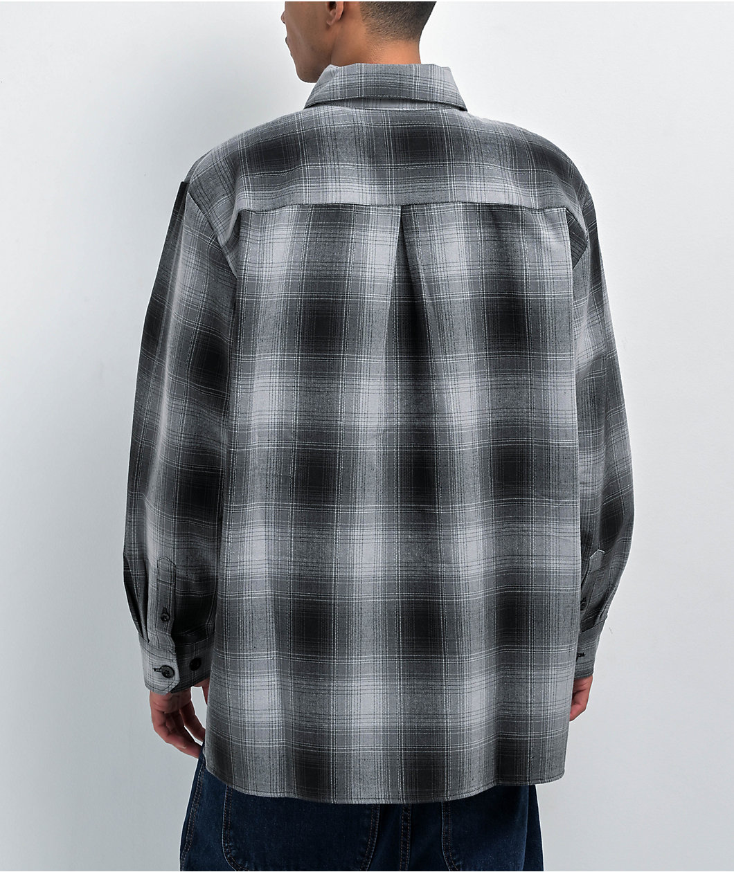 FB County Checker Black, White & Grey Flannel Shirt