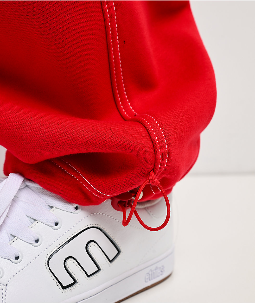 FB County Contrast Red Cargo Sweatpants