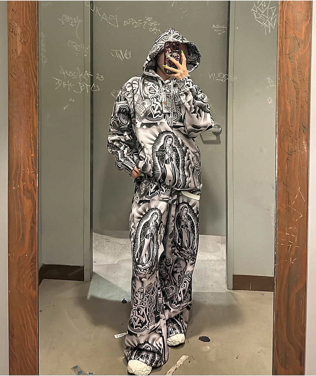 FB County Graffiti Grey Heavyweight Hoodie